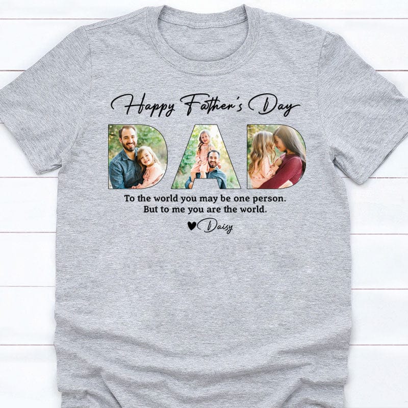 Upload Photo Happy Father's Day, Family Personalized Shirt