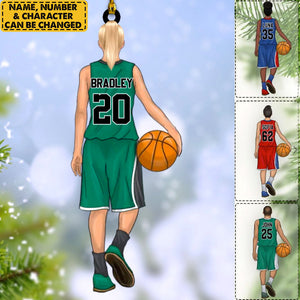 Basketball Player Personalized Christmas Ornament Gift For Basketball Lovers