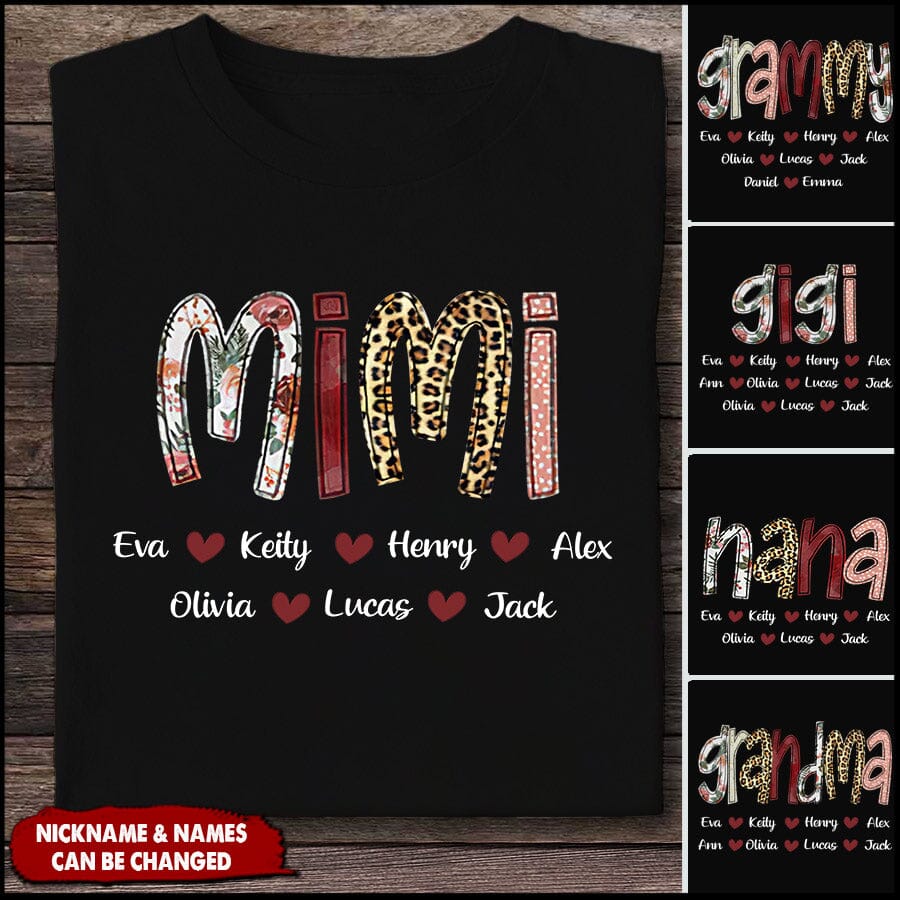 Personalized Grandma Shirt, Gifts For The Loved Ones - Mother's Day Shirt