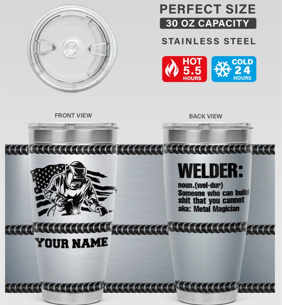 Personalized Custom Welder Tumbler Gift For Welder