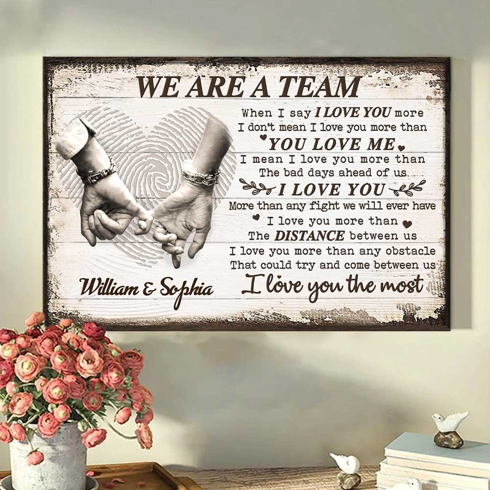 I Love You More Than Any Fight We Will Ever Have - Gift For Couples, Personalized Horizontal Poster