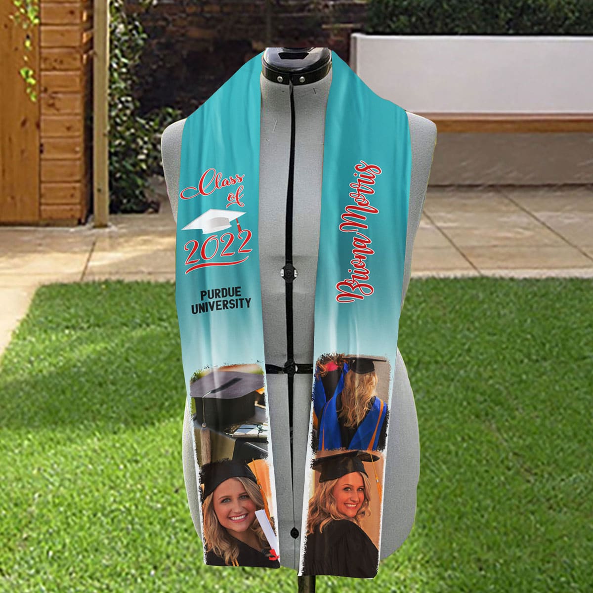 Custom Photo Class of 2023 Stoles Sash For Graduation Day, T368 HN590