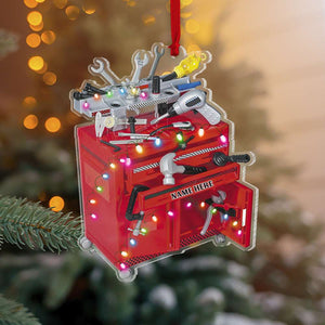 Racing Toy Tool Box & Engine Block, Personalized Ornament, Christmas G -  yeetcat