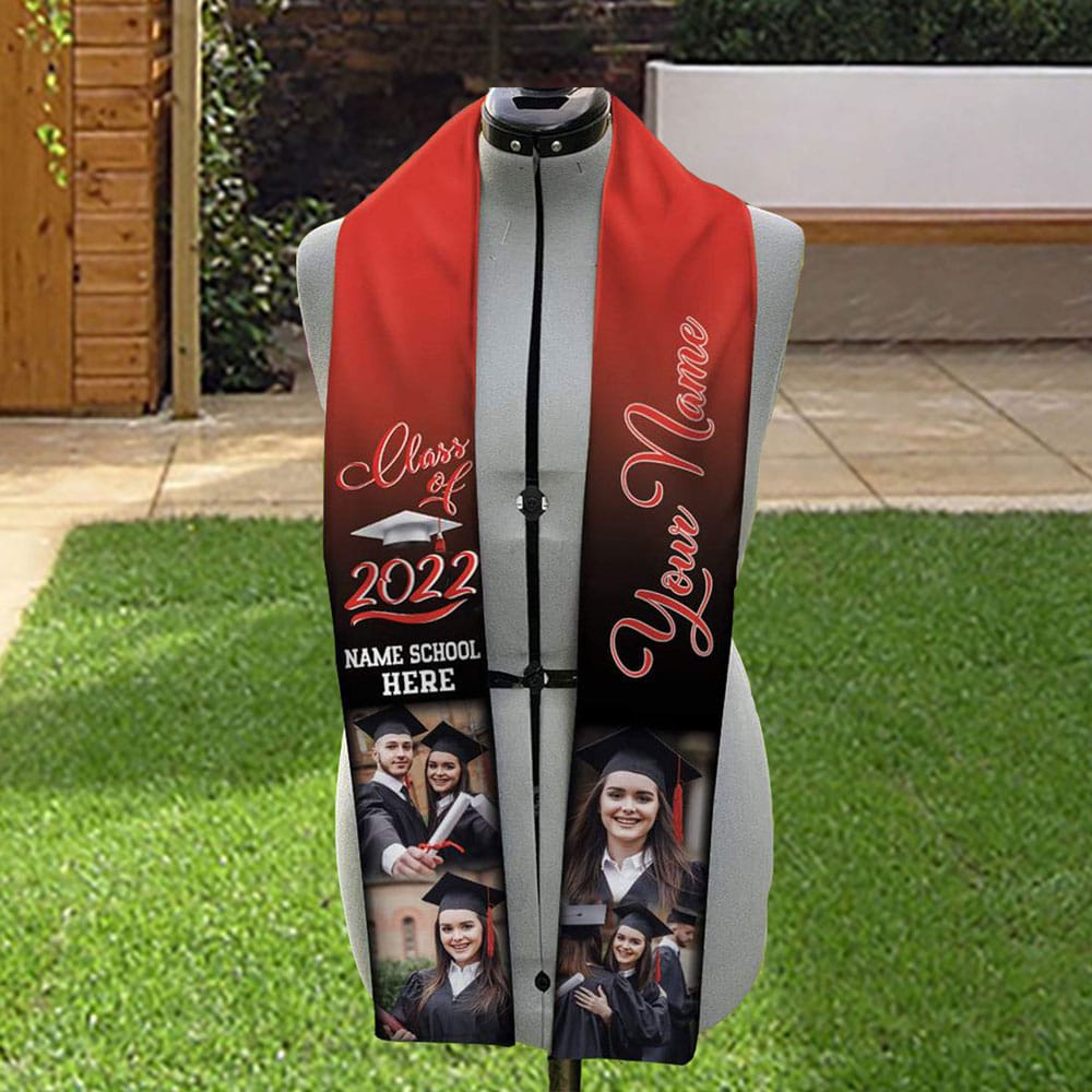 Custom Photo Class of 2023 Stoles Sash For Graduation Day, T368 HN590