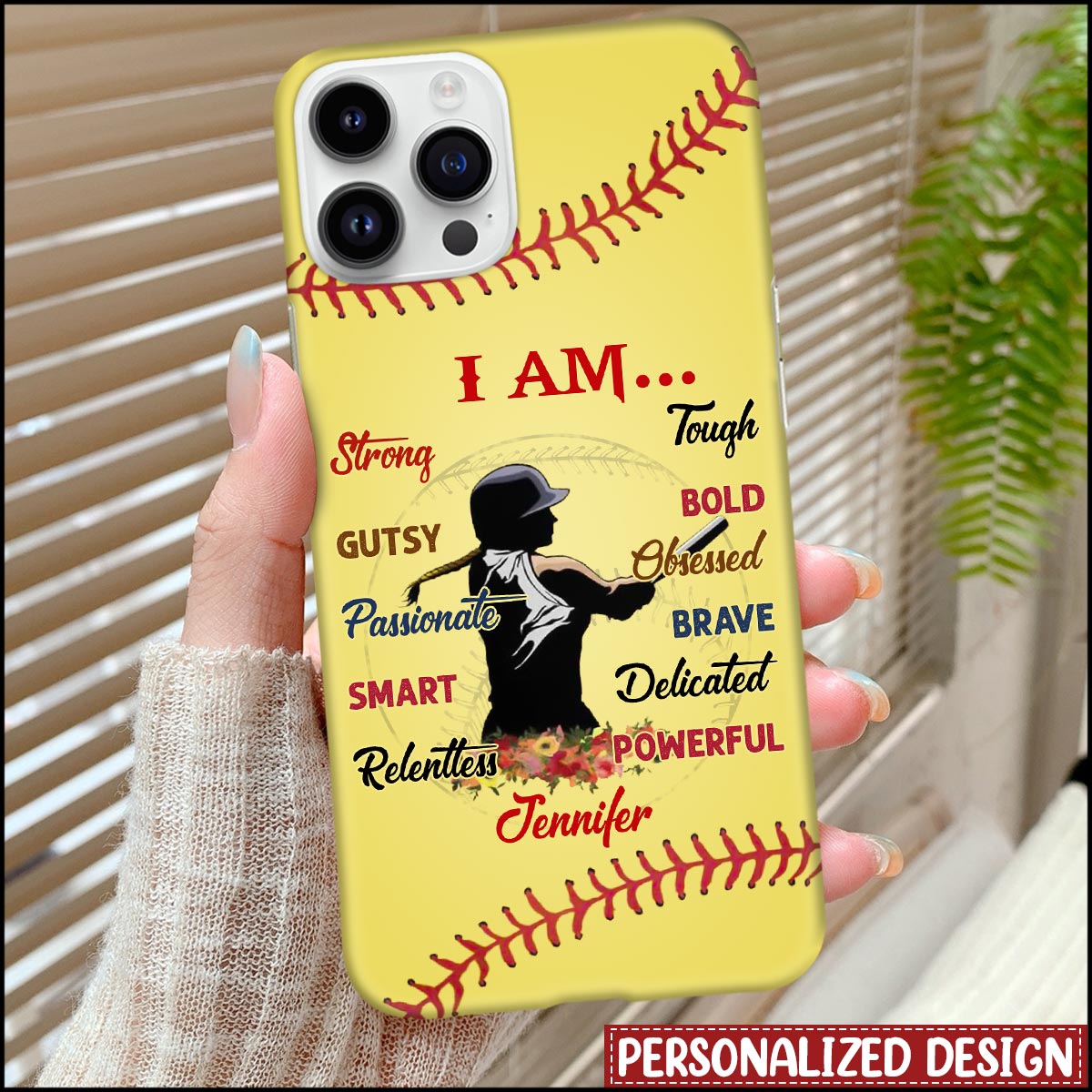 Personalized Love Softball Girl Phone Case Personalized Love Softball Girl Phone Case