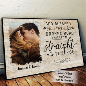 God Knew My Heart Needed You Photo Poster Gift For Couple