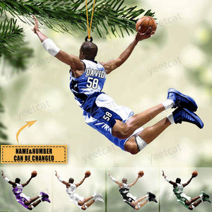 Custom Personalized Basketball Player Acrylic Ornament, Gift For Basketball Lovers