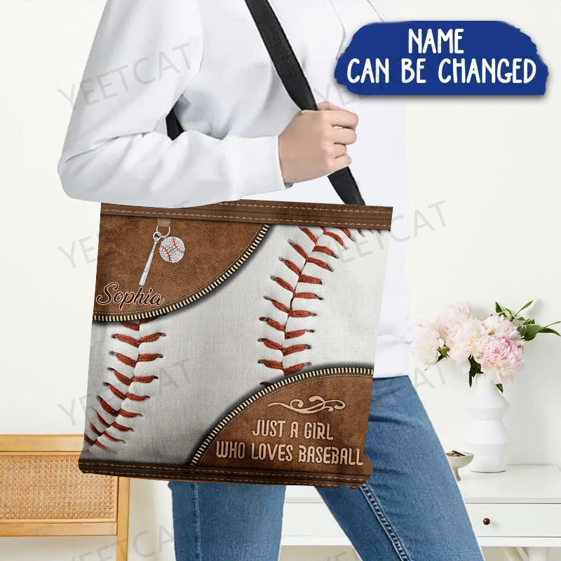 Love Baseball All-Over Tote Bag