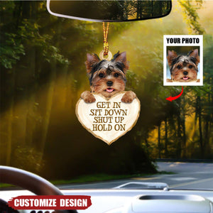 Upload Photo - Personalized Dog Car Ornament