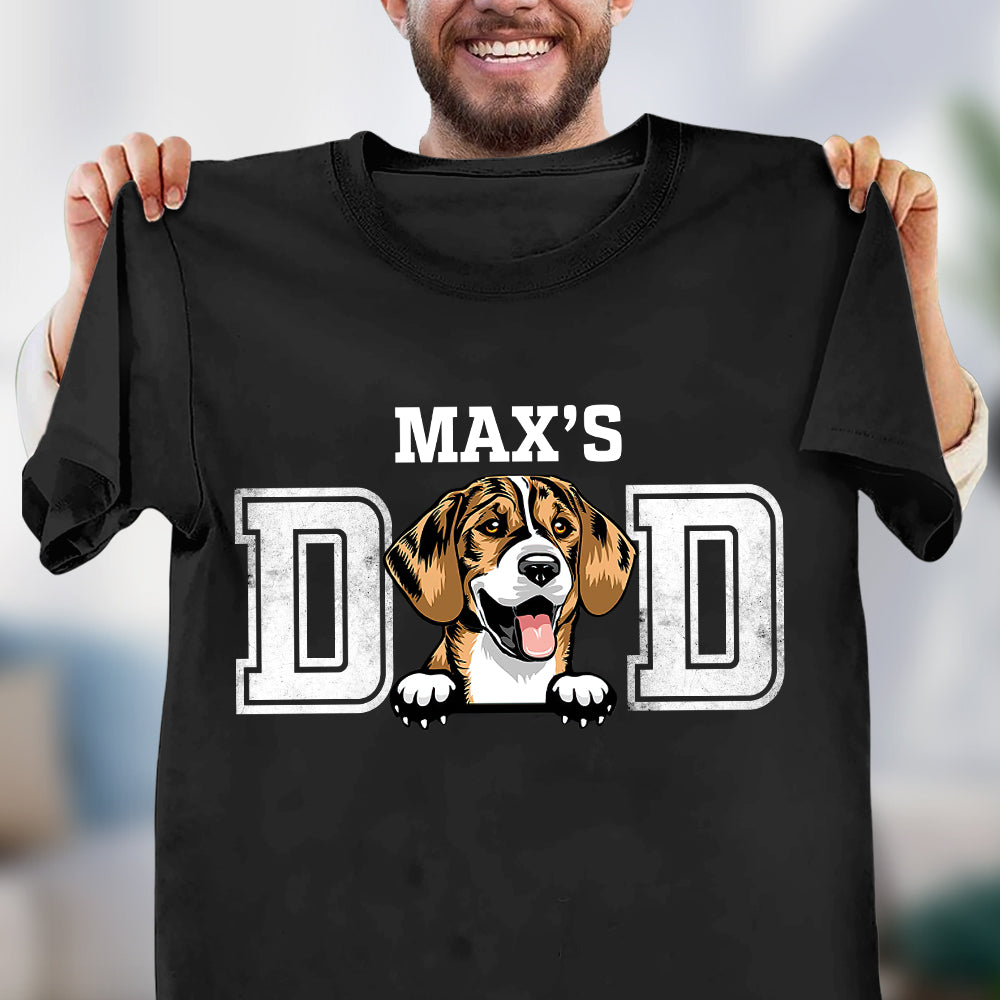 Dog Dad Personalized Shirt, Personalized Father's Day Gift for Dog Lovers, Dog Dad, Dog Mom