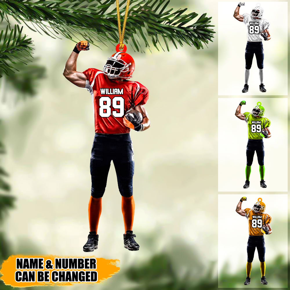 Personalized Christmas Ornament-Gift For Football Lovers