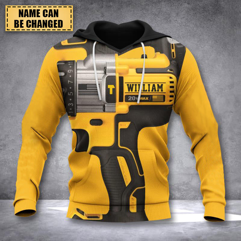 Personalized All Over Print Hoodie-POWER TOOL HOODIE PRINTED