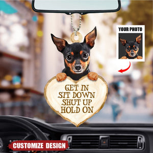 Upload Photo - Personalized Dog Car Ornament