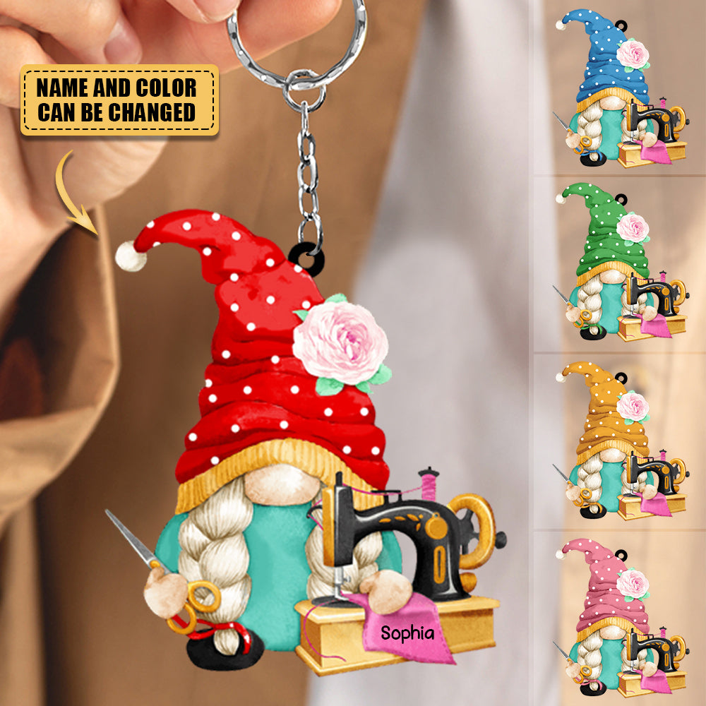 DWARF SEWING AND QUILTING Acrylic Keychain
