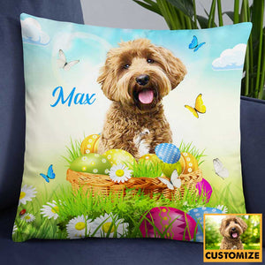 Easter Dog Cat Upload Photo Pillow/ Pillow Case