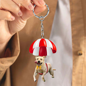 Labrador Fly With Parachute Christmas Two-Sided Ornament