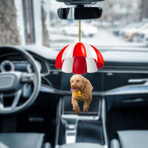 Cockapoo Fly With Parachute Christmas Two-Sided Ornament