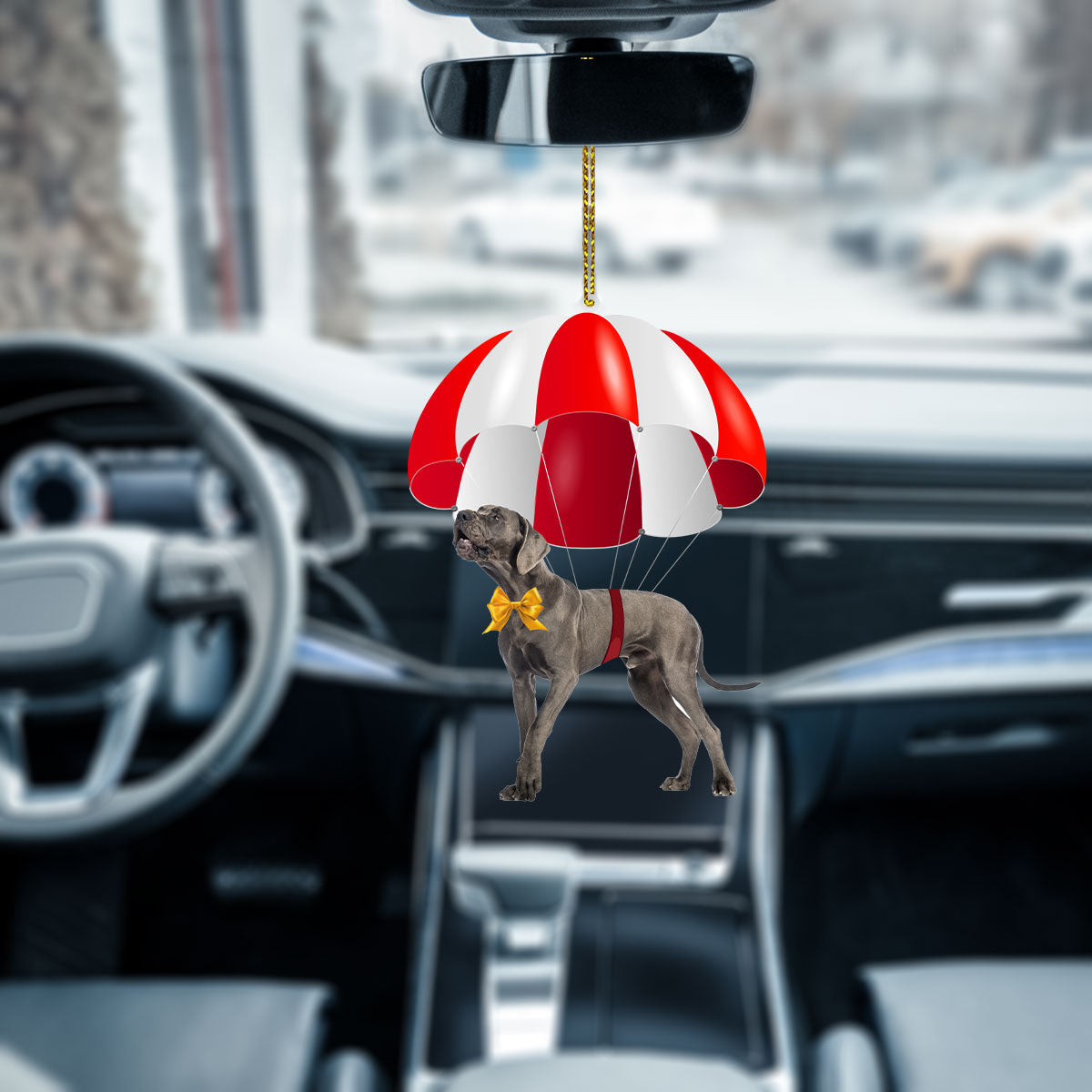 Great Dane Fly With Parachute Christmas Two-Sided Ornament