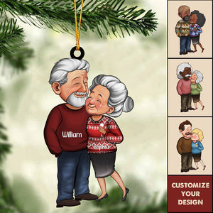 Grow Old With Me The Best Is Yet To Be - Personalized Acrylic Christmas / Car Hanging Ornament