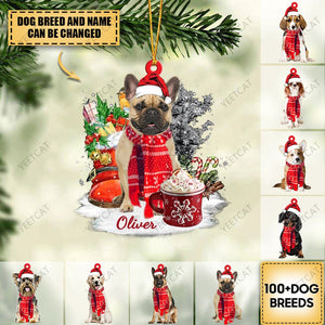 Personalized Dog Christmas Hanging Ornament-2022 New Release