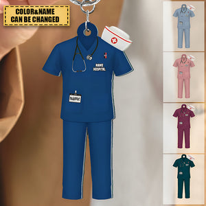 Nurse Uniform - Personalized Acrylic Keychain