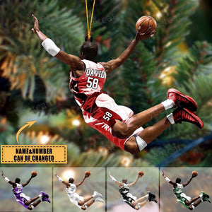 Custom Personalized Basketball Player Acrylic Ornament, Gift For Basketball Lovers