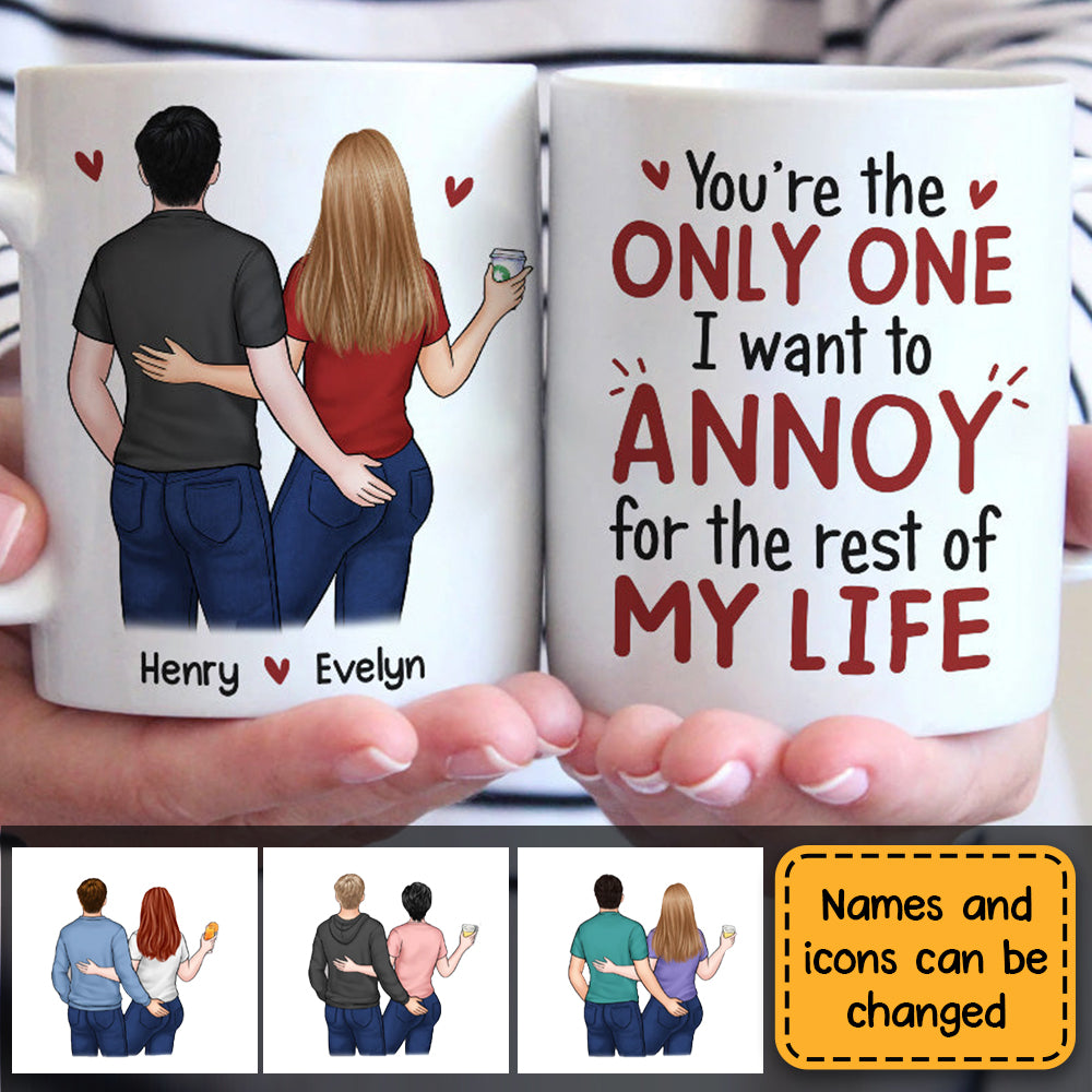I Promise To Always Be By Your Side - Couple Personalized Custom Mug - Gift For Husband Wife, Anniversary