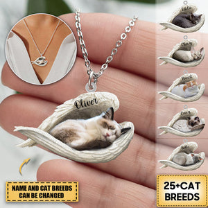 Custom Cat Love Necklace - Your Pet's Name On A Cat Pendant – Brevity  Jewelry