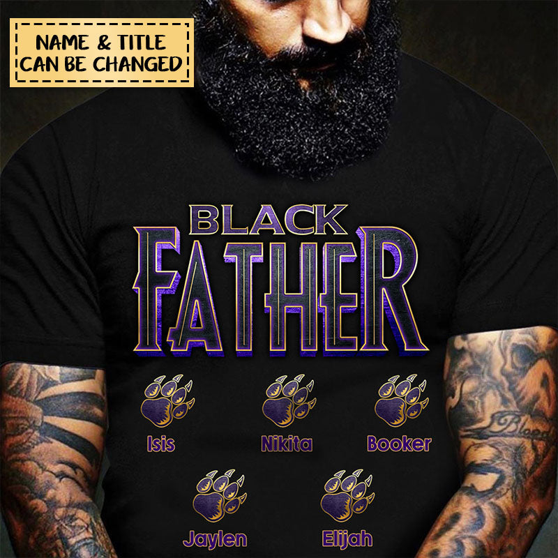 Panther Black Father Personalized Apparel Gift for Father