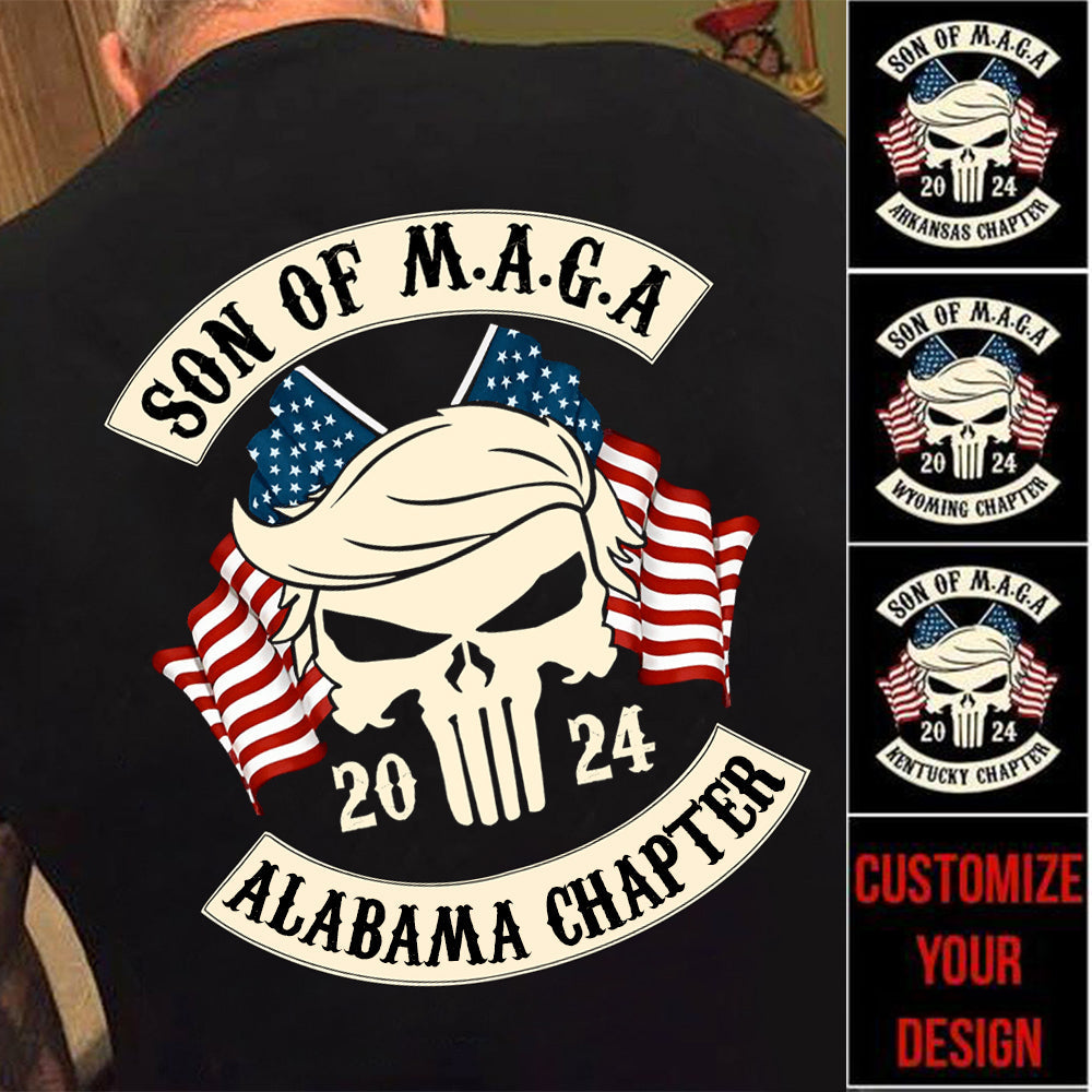 Sons of M-A-G-A US Chapter Back Print Personalized Shirt