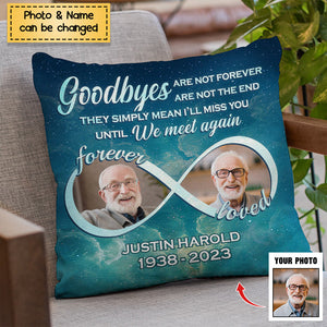 Custom Photo Hug This Pillow When You Miss Me - Memorial Personalized Custom Pillow