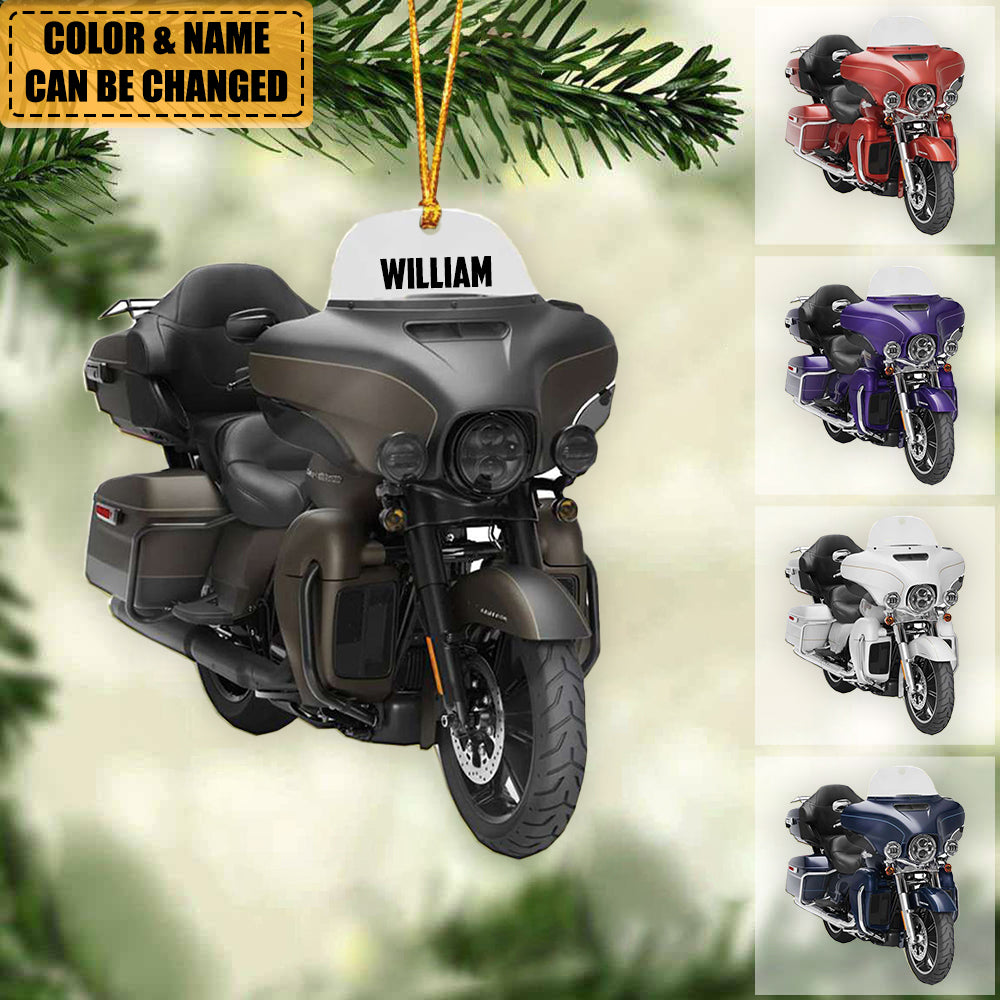 Personalized Grand Touring Motorcycle Ornament