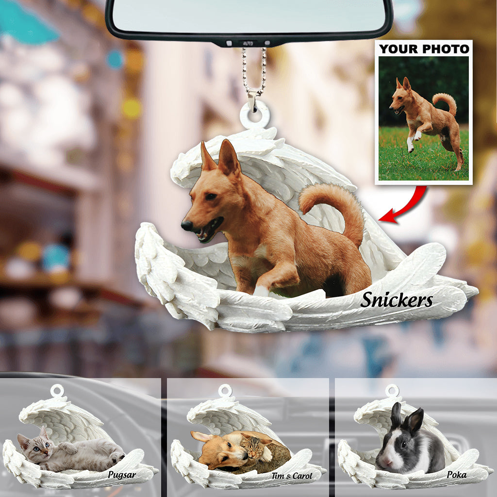 Personalized Pet Sleeping Angel Ornament - Gift For Pet Lovers