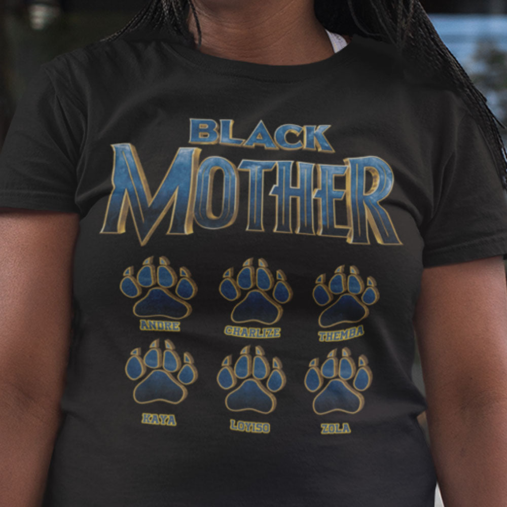 Black Mother Panther Personalized Shirt Apparel Gift For Mom
