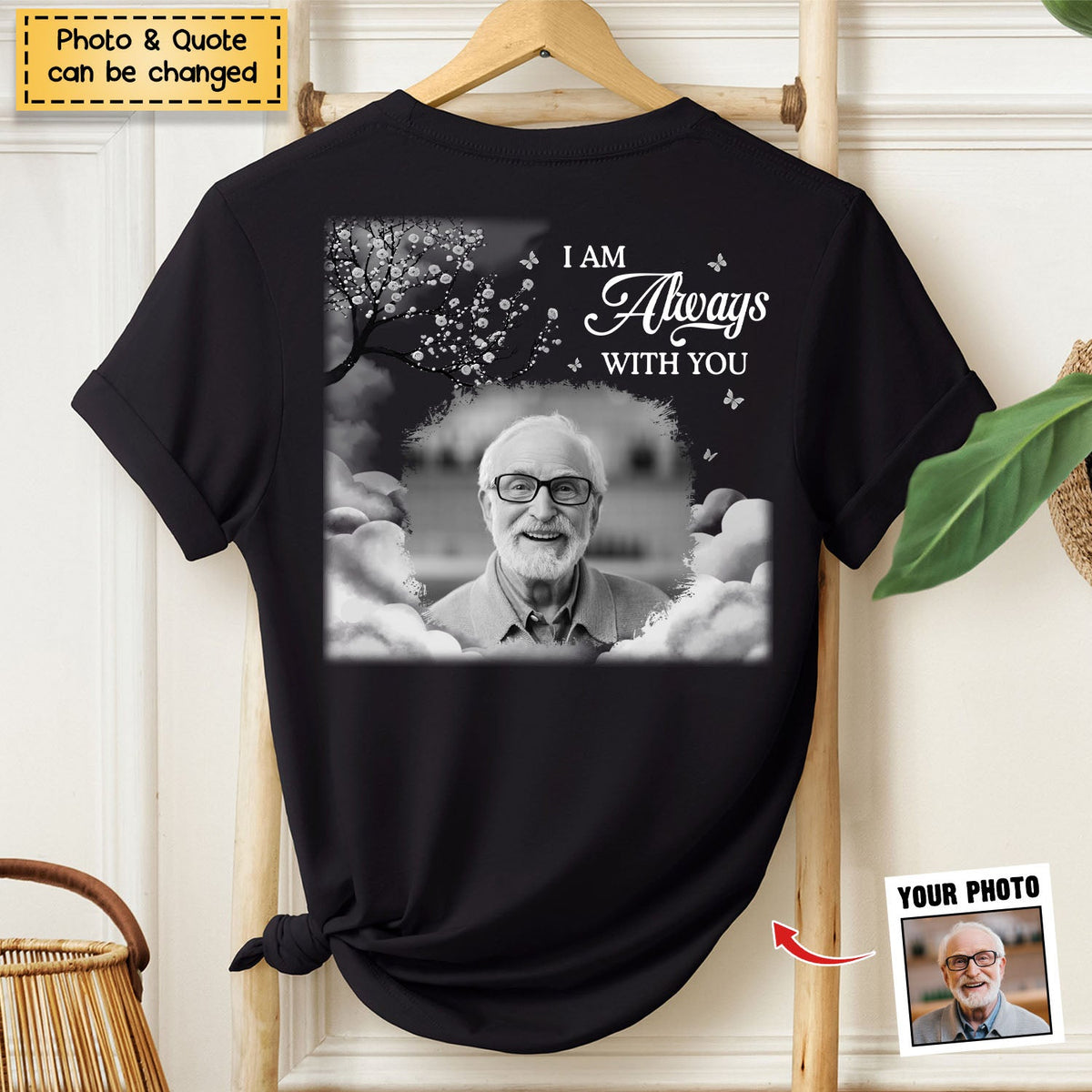 I'm Always With You - Family Personalized Memorial Unisex T-shirt