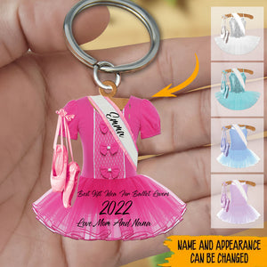 Ballet Dance Dress Acrylic Keychain-Great Gift Idea For Ballet Lover