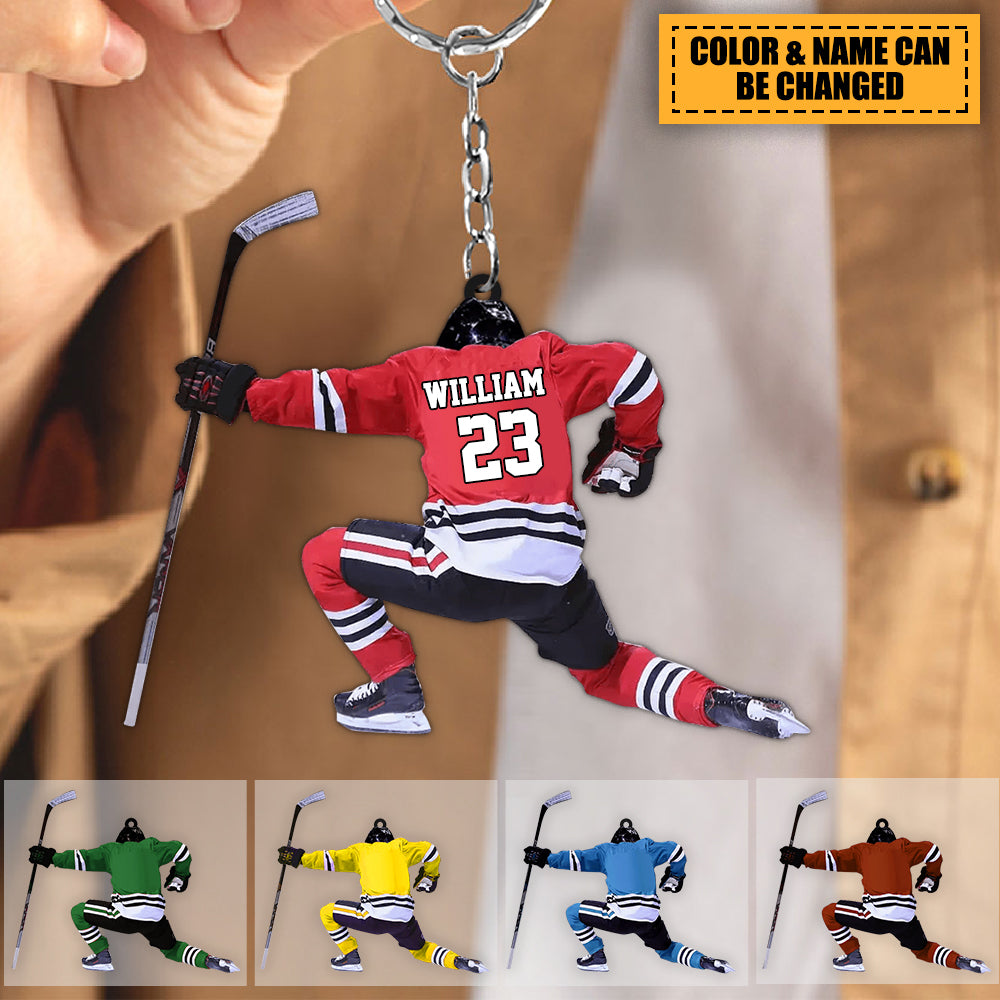 NHL Player Keychain