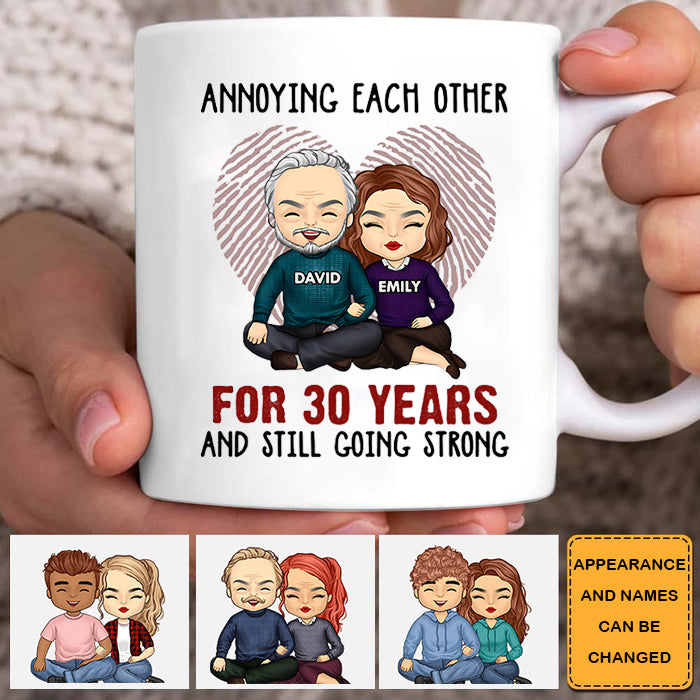 Annoying Each Other For Many Years Still Going Strong Anniversary Gifts, Gift For Couples, Husband Wife - Personalized mug