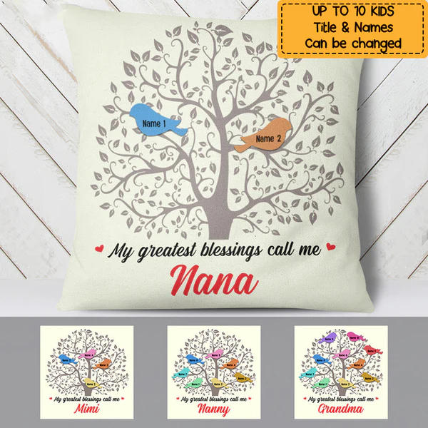 Grandma Tree Pillow