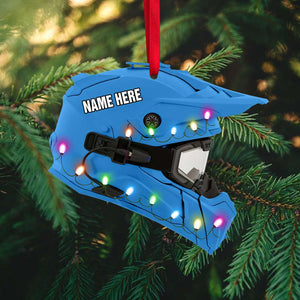 Snowmobile Gear - Personalized Christmas Ornament - Gift For Snowmobile Lovers