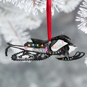 Snowmobile Gear - Personalized Christmas Ornament - Gift For Snowmobile Lovers