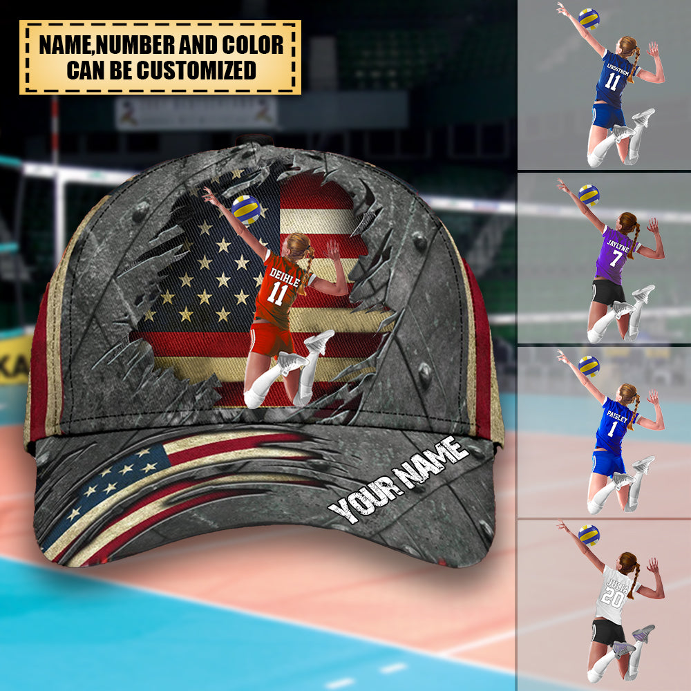 Personalized Volleyball/Beach Volleyball Cap-Great Gift Idea For Volleyball Lovers