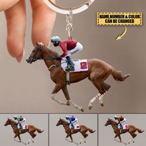 Personalized Equestrian Acrylic Keychain - Gift Idea For Horse Lover