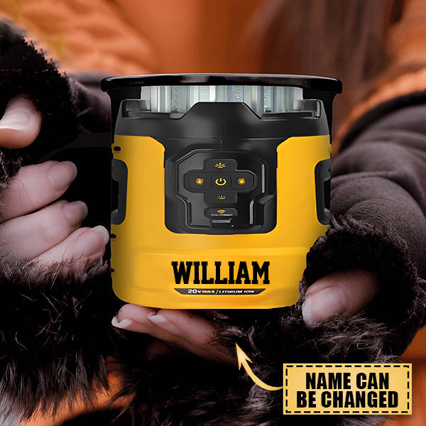 Personalized Power Tool Steel Mug 12oz 3d Printed Oct-mq25