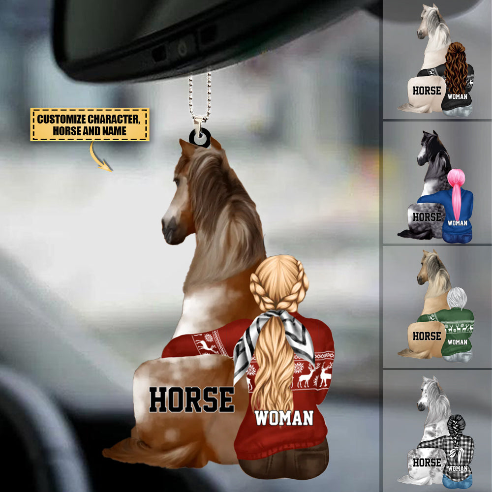 Horse You're My Person - I Always Have A Friend In The Barn, Personalized Car Hang Ornament