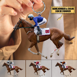 Personalized Equestrian Acrylic Keychain - Gift Idea For Horse Lover