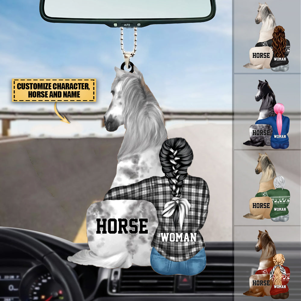 Horse You're My Person - I Always Have A Friend In The Barn, Personalized Car Hang Ornament