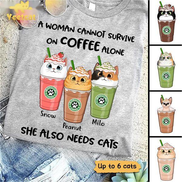 Catpuccino Cat Lover Coffee Personalized Shirt