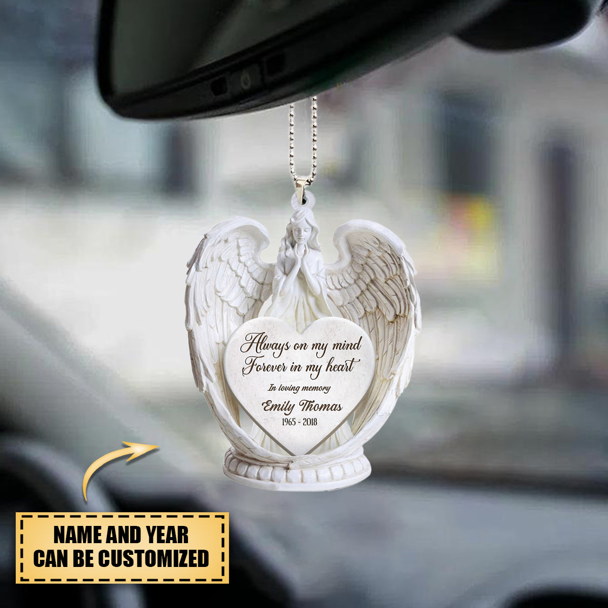 Personalized Always On My Mind Car Hanging Ornament