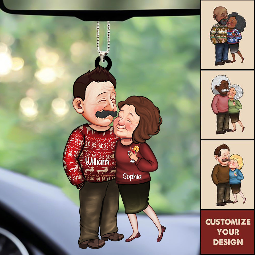Grow Old With Me The Best Is Yet To Be - Personalized Acrylic Christmas / Car Hanging Ornament